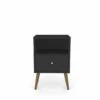 Liberty Mid Century - Modern Black Nightstand & 1.0 W/1 Cubby Space & 1 Drawer -WALKER EDISON Shop 203AMC8