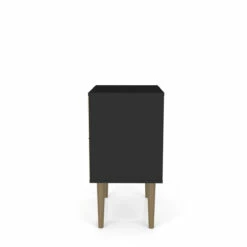 Liberty Mid Century - Modern Black Nightstand & 1.0 W/1 Cubby Space & 1 Drawer 10 Liberty Mid Century - Modern Black Nightstand & 1.0 W/1 Cubby Space & 1 Drawer -WALKER EDISON Shop 203AMC8 2