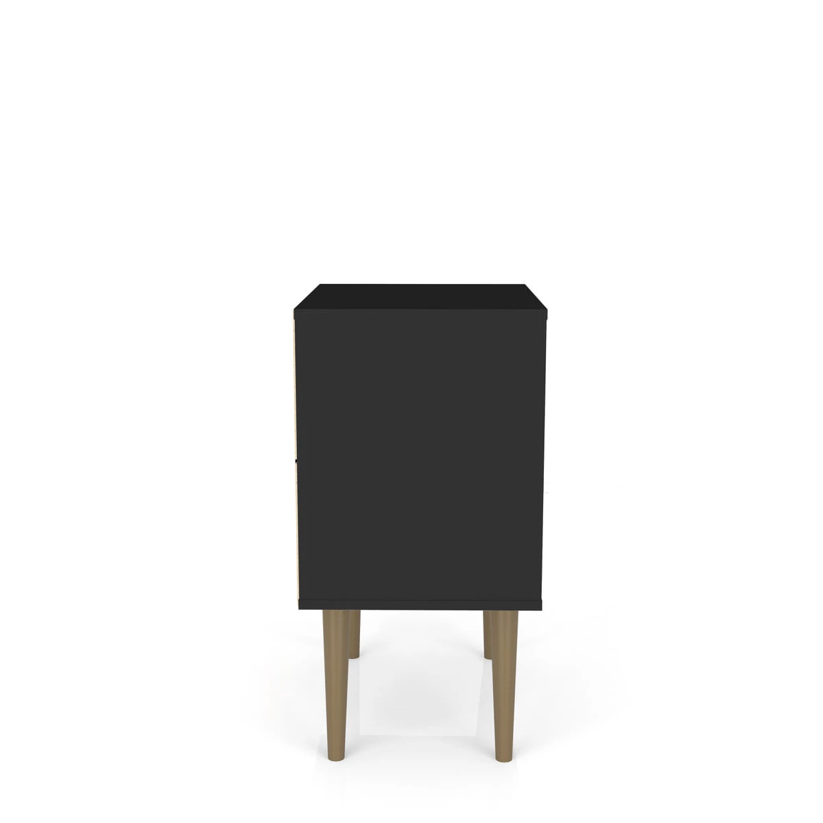 Liberty Mid Century - Modern Black Nightstand & 1.0 W/1 Cubby Space & 1 Drawer 5 Liberty Mid Century - Modern Black Nightstand & 1.0 W/1 Cubby Space & 1 Drawer - Image 3