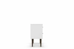Liberty White And Yellow Mid Century - Modern Nightstand 2.0 W/2 Full Extension Drawers & Solid Wood Legs 10 Liberty White And Yellow Mid Century - Modern Nightstand 2.0 W/2 Full Extension Drawers & Solid Wood Legs -WALKER EDISON Shop 204AMC63 NS 2
