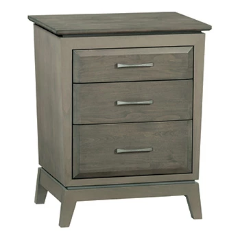 Ellison 3-Drawer Nightstand, Astoria Sky 3 Ellison 3-Drawer Nightstand, Astoria Sky