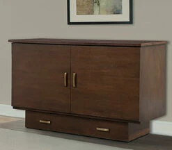 Floor Sample Traditional Murphy Cabinet Bed Pekoe Queen