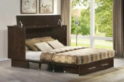 Traditional Murphy Cabinet Bed Coffee/Espresso -WALKER EDISON Shop 503 20 A Coffee Espresso 2