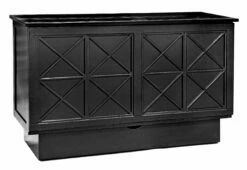 Essex Queen Murphy Cabinet Bed Black