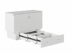 Nantucket Murphy Bed (Chest Bed) White -WALKER EDISON Shop AC593142 SILO DETAIL