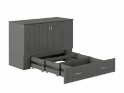 Southampton Murphy Bed (Chest Bed) Antique Gray -WALKER EDISON Shop AC613149 SILO DETAIL