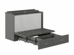 Southampton Murphy Bed (Chest Bed) Antique Gray -WALKER EDISON Shop AC613149 SILO MO BD2 30