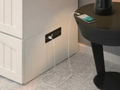 Aspen Mid-Century Modern Queen Solid Wood Murphy Bed Chest W/Mattress In White -WALKER EDISON Shop AFI AC554142 5