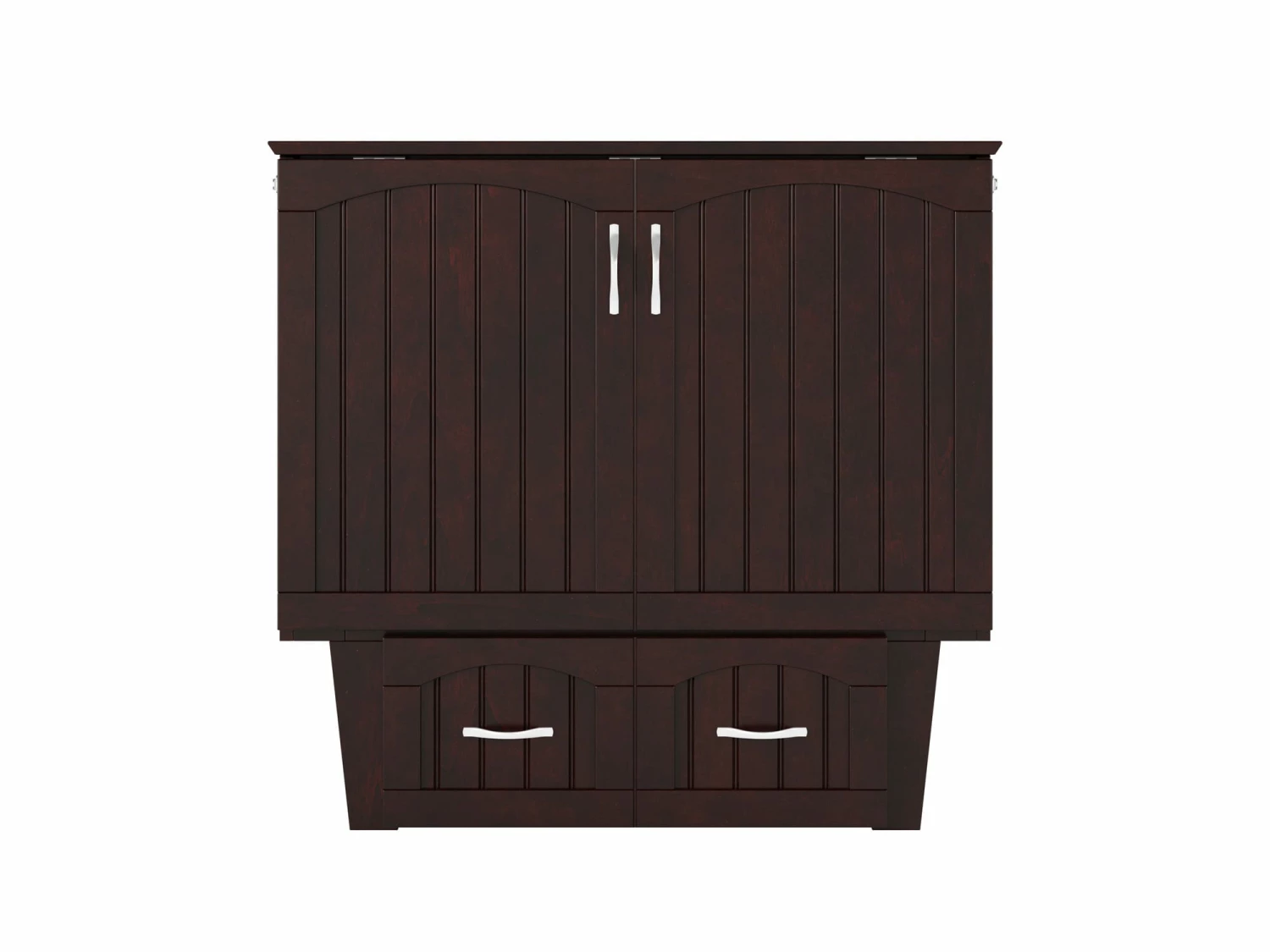 Sydney Twin Wood Murphy Bed Chest W/Storage Drawer & Charging Station In Espresso 3 Sydney Twin Wood Murphy Bed Chest W/Storage Drawer & Charging Station In Espresso