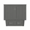 Sydney Twin Wood Murphy Bed Chest W/Storage Drawer & Charging Station In Grey 1 Sydney Twin Wood Murphy Bed Chest W/Storage Drawer & Charging Station In Grey -WALKER EDISON Shop AFI AC562149