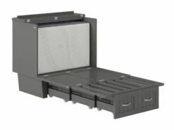 Sydney Twin Wood Murphy Bed Chest W/Storage Drawer & Charging Station In Grey 10 Sydney Twin Wood Murphy Bed Chest W/Storage Drawer & Charging Station In Grey -WALKER EDISON Shop AFI AC562149 2