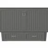 Sydney Modern Coastal Queen Solid Wood Murphy Bed Chest W/Mattress In Grey 1 Sydney Modern Coastal Queen Solid Wood Murphy Bed Chest W/Mattress In Grey -WALKER EDISON Shop AFI AC564149