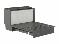 Sydney Modern Coastal Queen Solid Wood Murphy Bed Chest W/Mattress In Grey 10 Sydney Modern Coastal Queen Solid Wood Murphy Bed Chest W/Mattress In Grey -WALKER EDISON Shop AFI AC564149 2