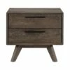 Astoria Oak 2 Drawer Nightstand -WALKER EDISON Shop AL LCAHLADG