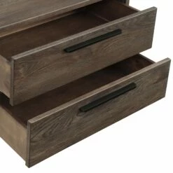 Astoria Oak 2 Drawer Nightstand -WALKER EDISON Shop AL LCAHLADG 3