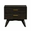 Baly Acacia Mid-Century 2 Drawer Nightstand -WALKER EDISON Shop AL LCLFLABR