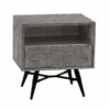 Makena 1 Drawer Nightstand In Grey Acacia Wood -WALKER EDISON Shop AL LCMKLATG
