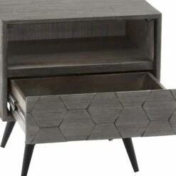 Makena 1 Drawer Nightstand In Grey Acacia Wood -WALKER EDISON Shop AL LCMKLATG 4