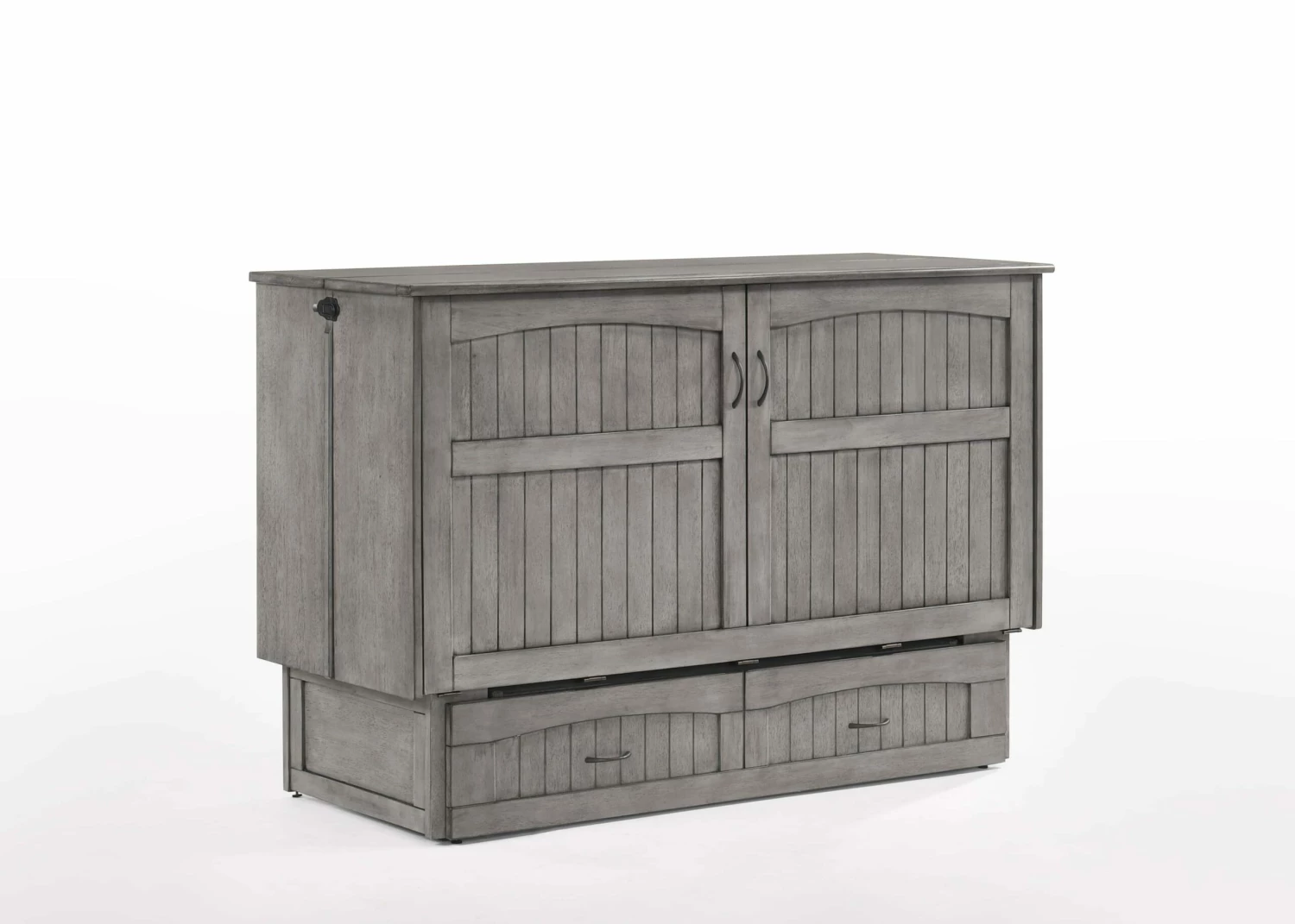 The Alpine Queen Murphy Cabinet Bed Rustic Gray 3 The Alpine Queen Murphy Cabinet Bed Rustic Gray