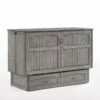 NYC Deal The Alpine Queen Murphy Cabinet Bed Rustic Gray
