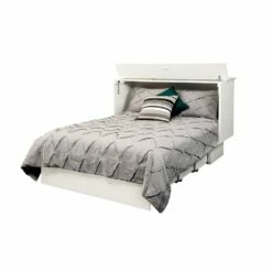 NYC Deal Cottage Queen Murphy Cabinet Bed White -WALKER EDISON Shop Arason 593 10 Cottage White 2 1