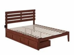 Oxford Atlantic Gray Platform Bed