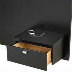 Series 9 Designer Floating Queen Headboard With Nightstands 18 Series 9 Designer Floating Queen Headboard With Nightstands -WALKER EDISON Shop BHHQ 0520 2K alt2