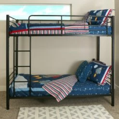 Walker Edison Sunset Twin Over Twin Bunk Bed - Black