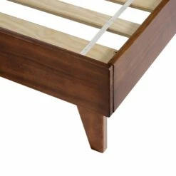 Walker Edison Solid Wood Queen Platform Bed - Walnut -WALKER EDISON Shop BWQPLATWT 3