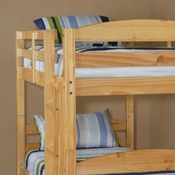 Walker Edison Carolina Twin Over Twin Bunk Bed - Natural -WALKER EDISON Shop BWSTOTNL 2