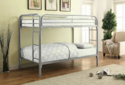 Morgan Twin Over Twin Silver Bunk Bed