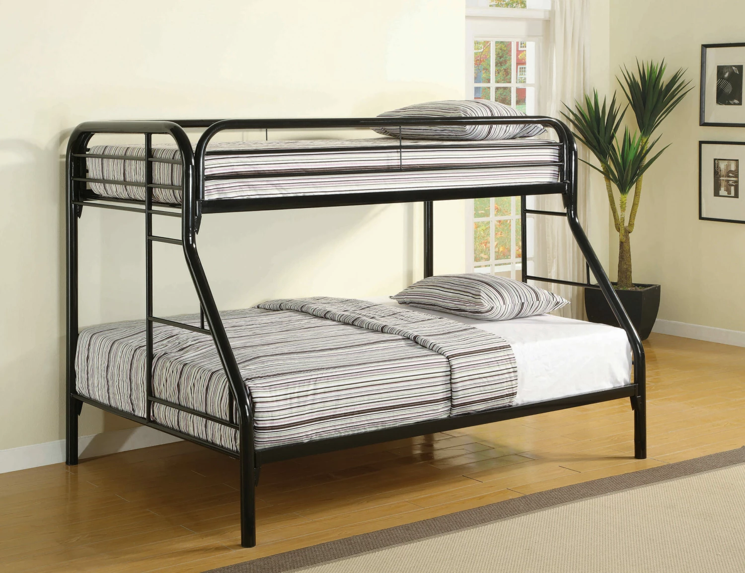 Morgan Twin Over Full Black Bunk Bed 3 Morgan Twin Over Full Black Bunk Bed