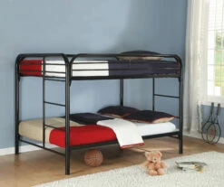 Fordham Black Full Over Full Bunk Bed