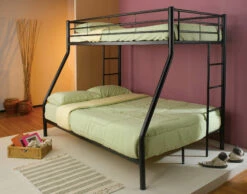 Hayward Contemporary Black Twin Over Full Bunk Bed