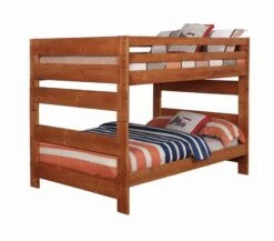 Wrangle Hill Amber Wash Full Over Full Bunk Bed