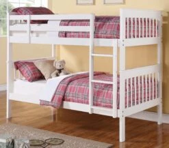 Chapman White Twin Over Twin Bunk Bed