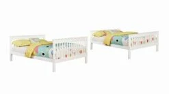Chapman Traditional White Full Over Full Bunk Bed