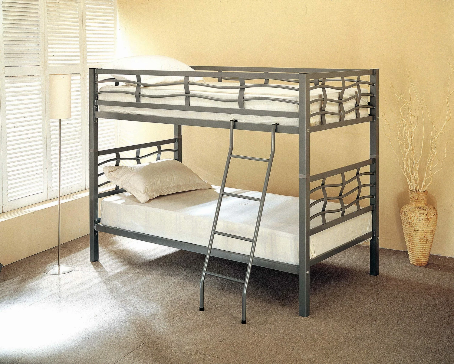 Fairfax Contemporary Metal Bunk Bed 3 Fairfax Contemporary Metal Bunk Bed