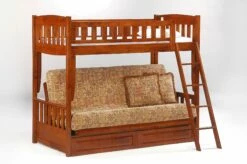 Cinnamon Futon Bunk Bed -WALKER EDISON Shop Cinnamon Futon Bunk Cherry