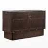 NYC Deal Clover Queen Murphy Cabinet Bed Dark Chocolate -WALKER EDISON Shop Clover Cabinet Murphy Bed Chocolate 1 2n