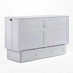 Clover Queen Murphy Cabinet Bed 22 Clover Queen Murphy Cabinet Bed -WALKER EDISON Shop Clover Cabinet Murphy Bed White 1 2n 1