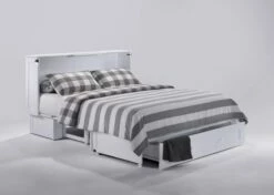 Clover Queen Murphy Cabinet Bed 23 Clover Queen Murphy Cabinet Bed -WALKER EDISON Shop Clover Cabinet Murphy Bed White 2 1