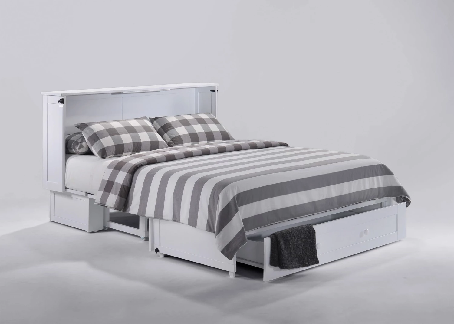 Clover Queen Murphy Cabinet Bed White 4 Clover Queen Murphy Cabinet Bed White - Image 2