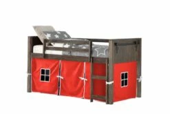 Barn Door Low Loft Brushed Shadow W/Red Tent Kit