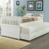 Twin Mission Captains Trundle Bed White -WALKER EDISON Shop DT 103 TW