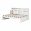 Full Bookcase Day Bed In White -WALKER EDISON Shop DT 1733 FW