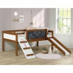 Twin Art Play Junior Low Loft Espresso -WALKER EDISON Shop DT 3005 TLE 2