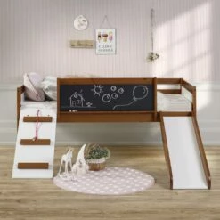 Twin Art Play Junior Low Loft Espresso -WALKER EDISON Shop DT 3005 TLE 3