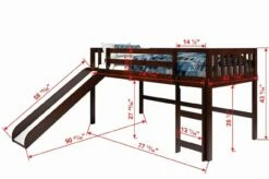 Mission Low Loft Cappuccino W/Pink Tent Kit 6 Mission Low Loft Cappuccino W/Pink Tent Kit -WALKER EDISON Shop DT 715 TCP 750C TP 1