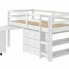 Low Loft Bed White -WALKER EDISON Shop DT 760 TW
